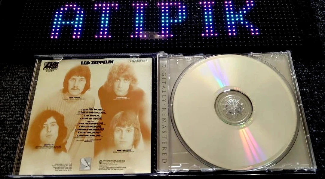 🤘 Led Zeppelin Cd - 1969 Remastered Cult Album Jimmy Page Rock 🎸 – photo 4
